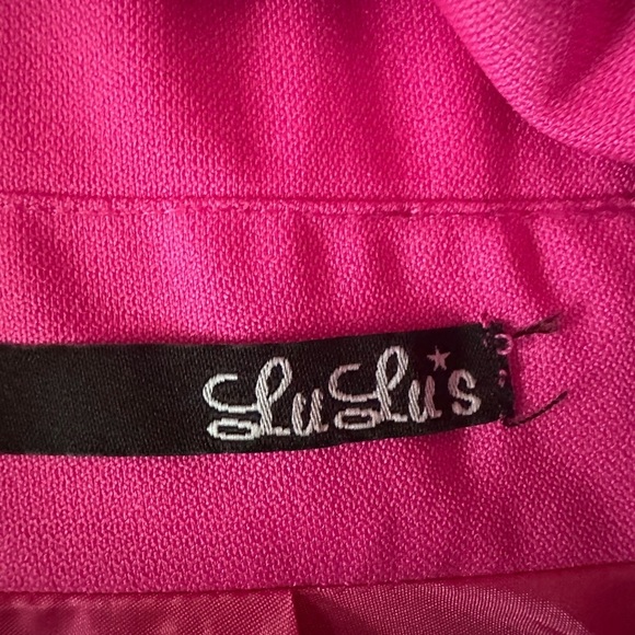 Lulu’s Flirting with Danger Cutout Fuchsia Dress Size XS - Picture 11 of 11